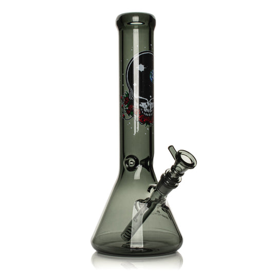 13" 7mm Thick Space Your Face Beaker Base Water Pipe