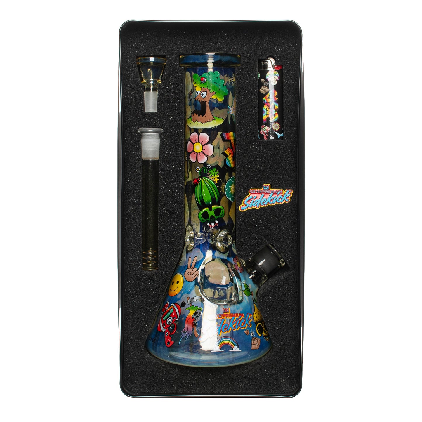 12" 7mm Thick Colour Changing Jerome Baker Sidekick Water Pipe