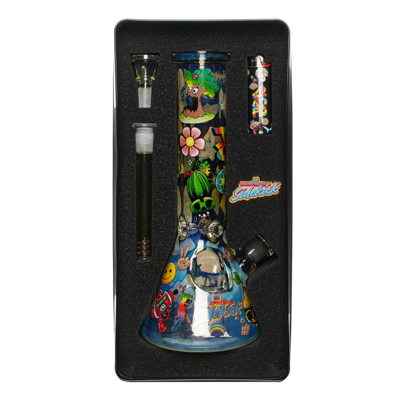 12" 7mm Thick Colour Changing Jerome Baker Sidekick Water Pipe