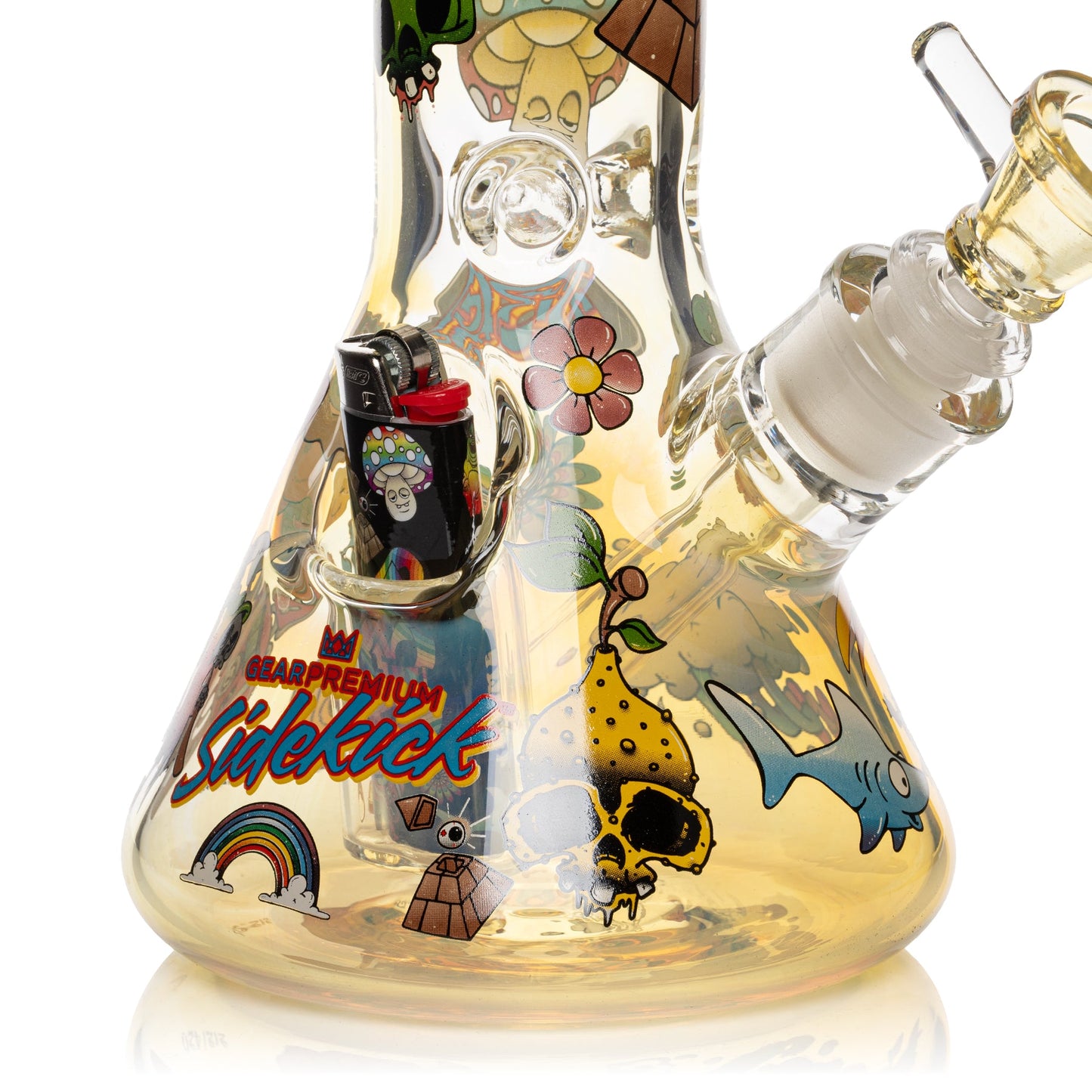 12" 7mm Thick Colour Changing Jerome Baker Sidekick Water Pipe
