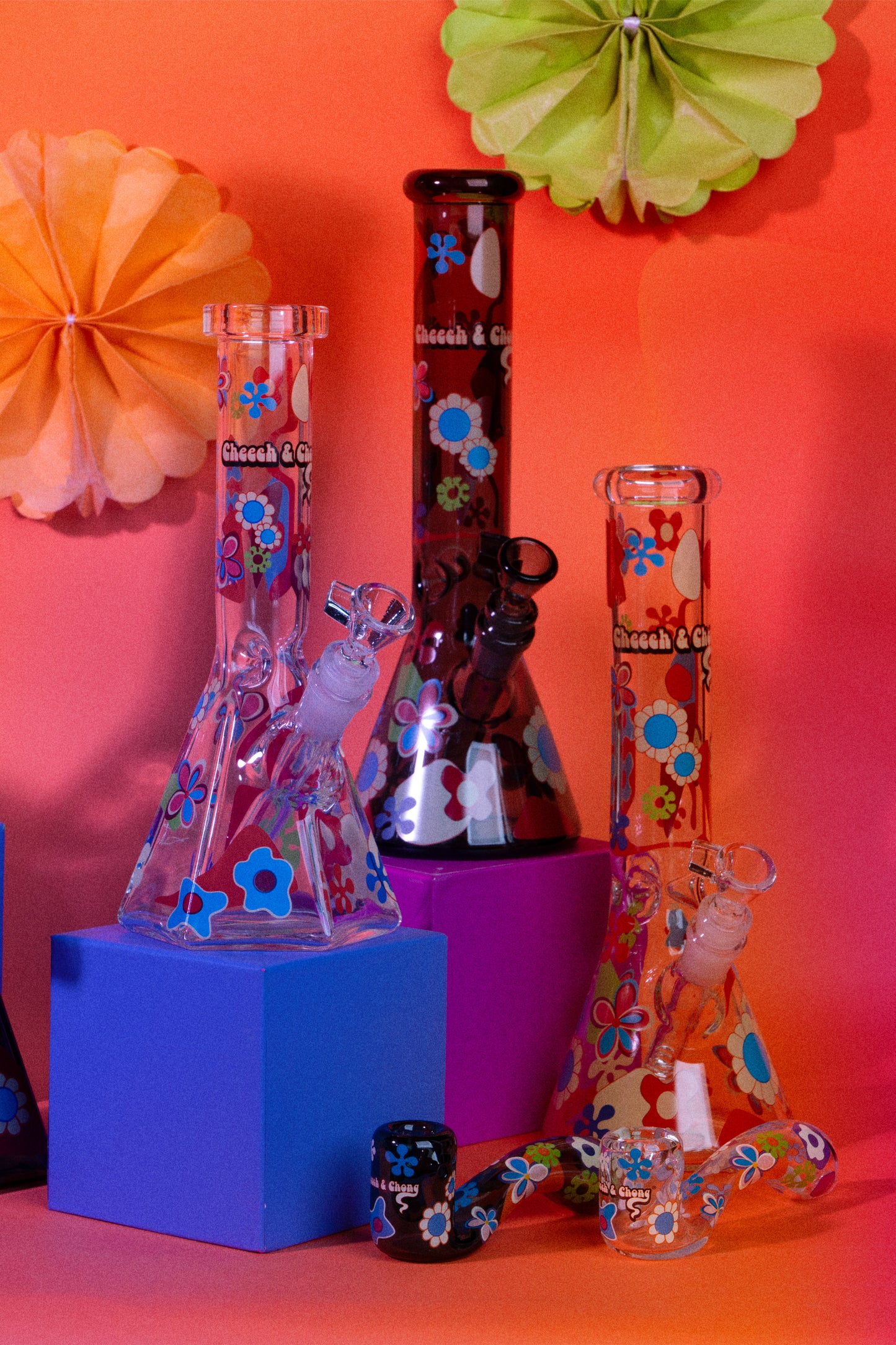 12" Power to the Flower Beaker Base Water Pipe