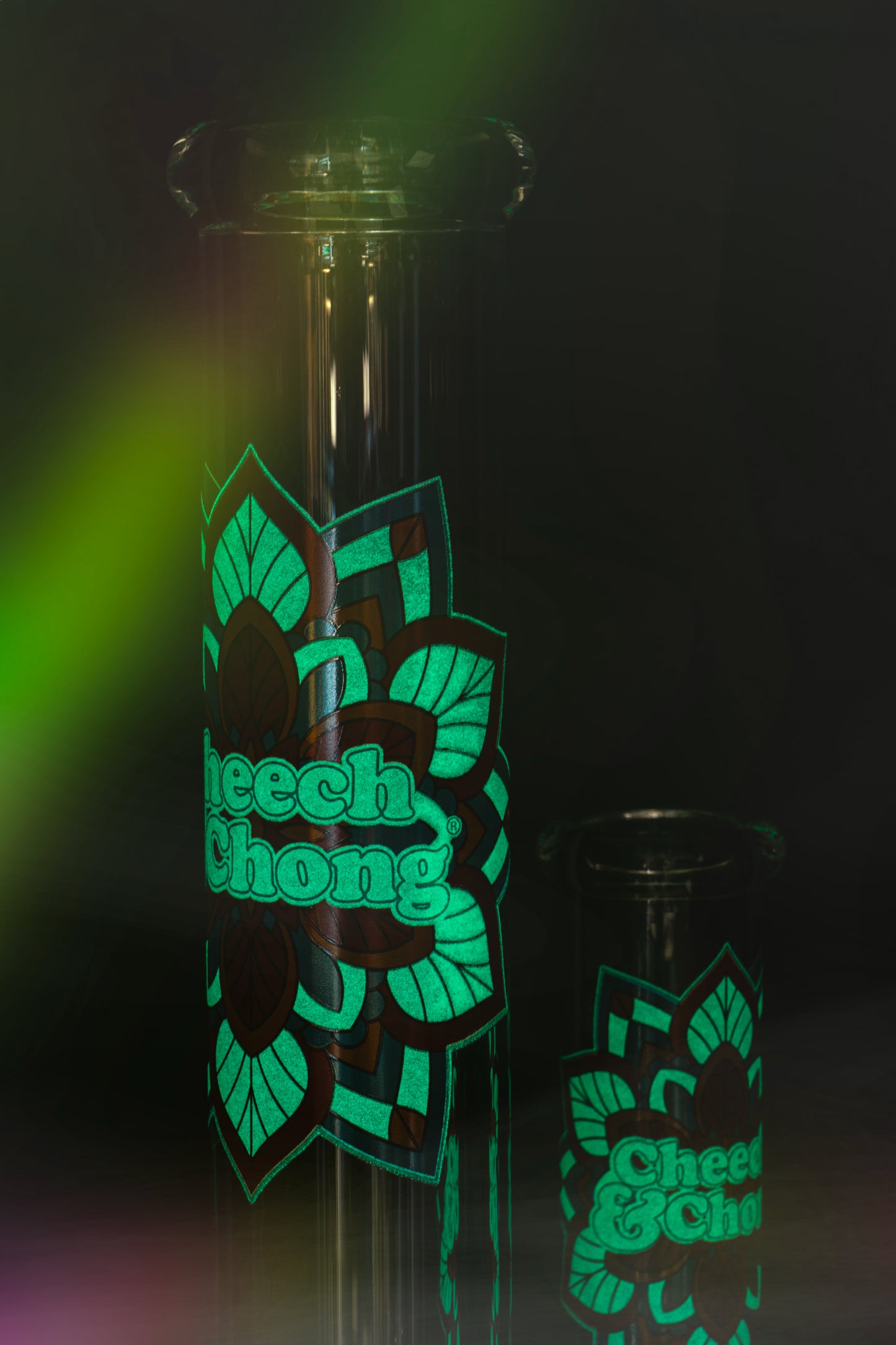 10" Mandala Glow-in-the-Dark Water Pipe