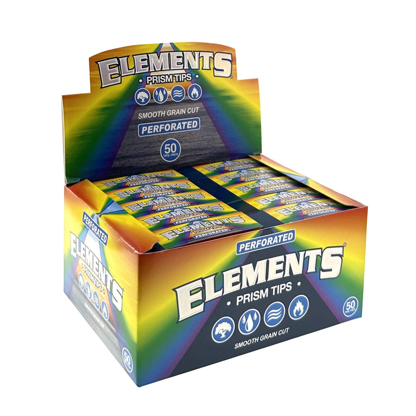 Perforated Rainbow Prism Tips (Display of 20)