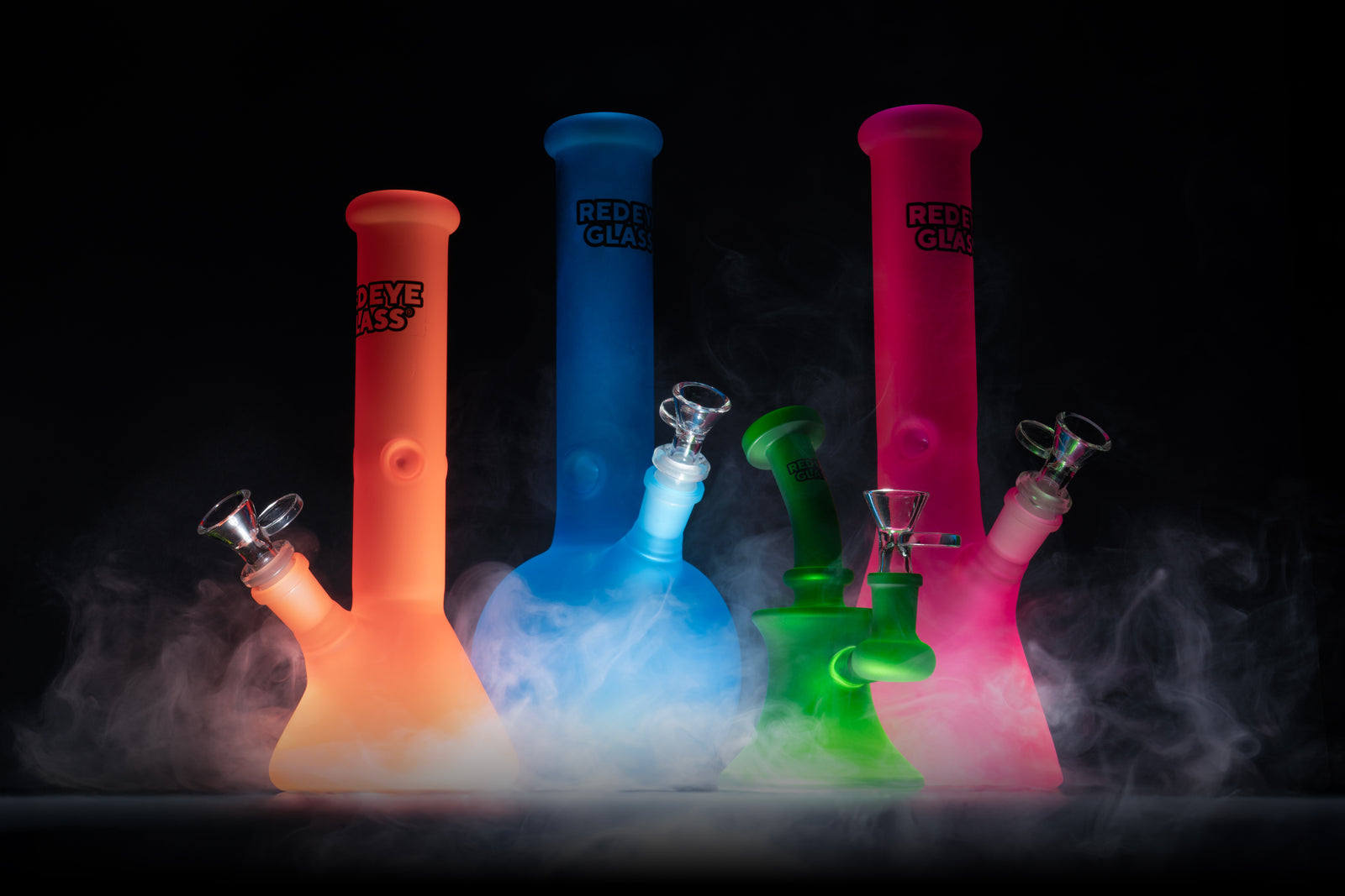 10" Frosted Beaker Base Water Pipe