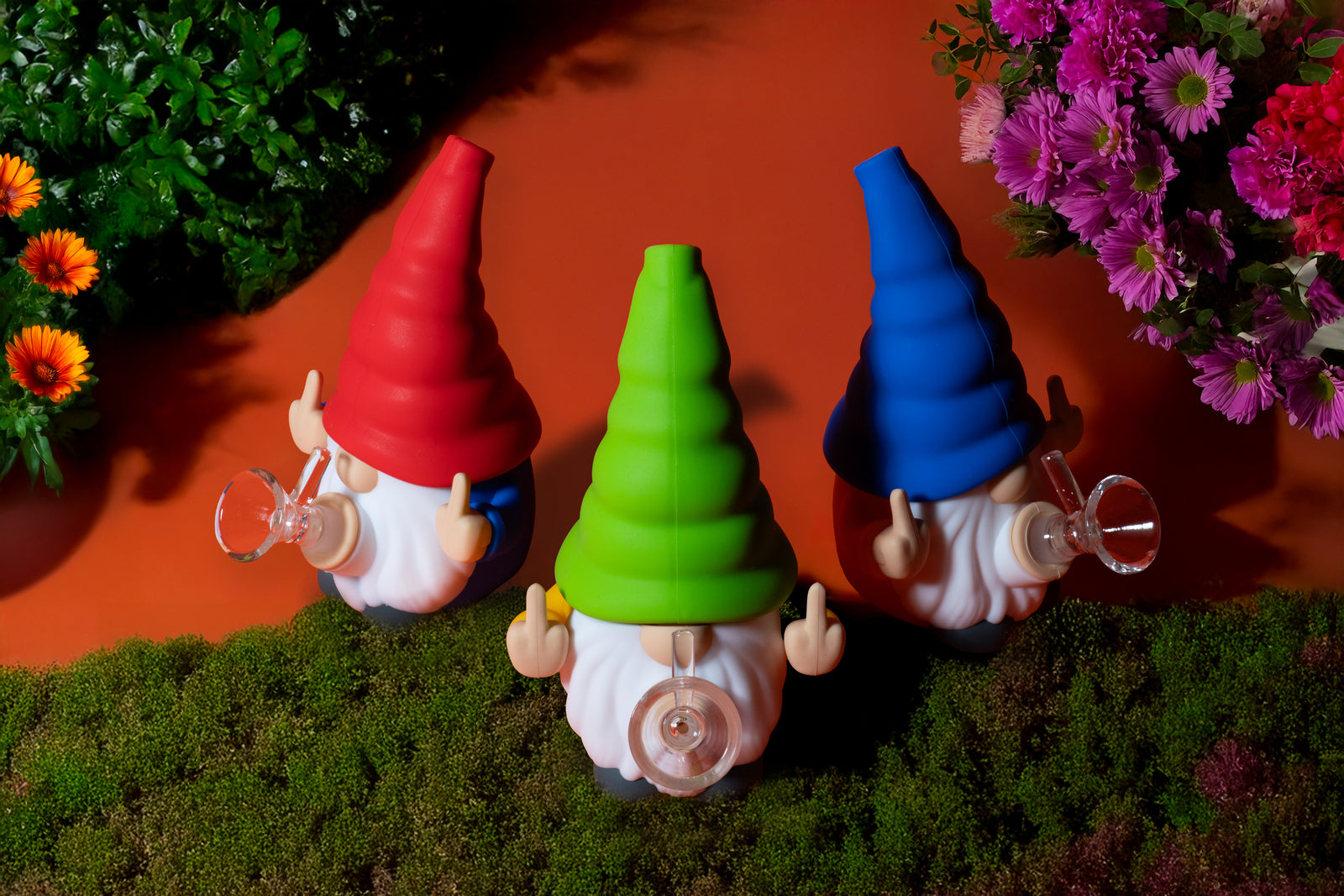 6" No Fux Gnome Water Pipe