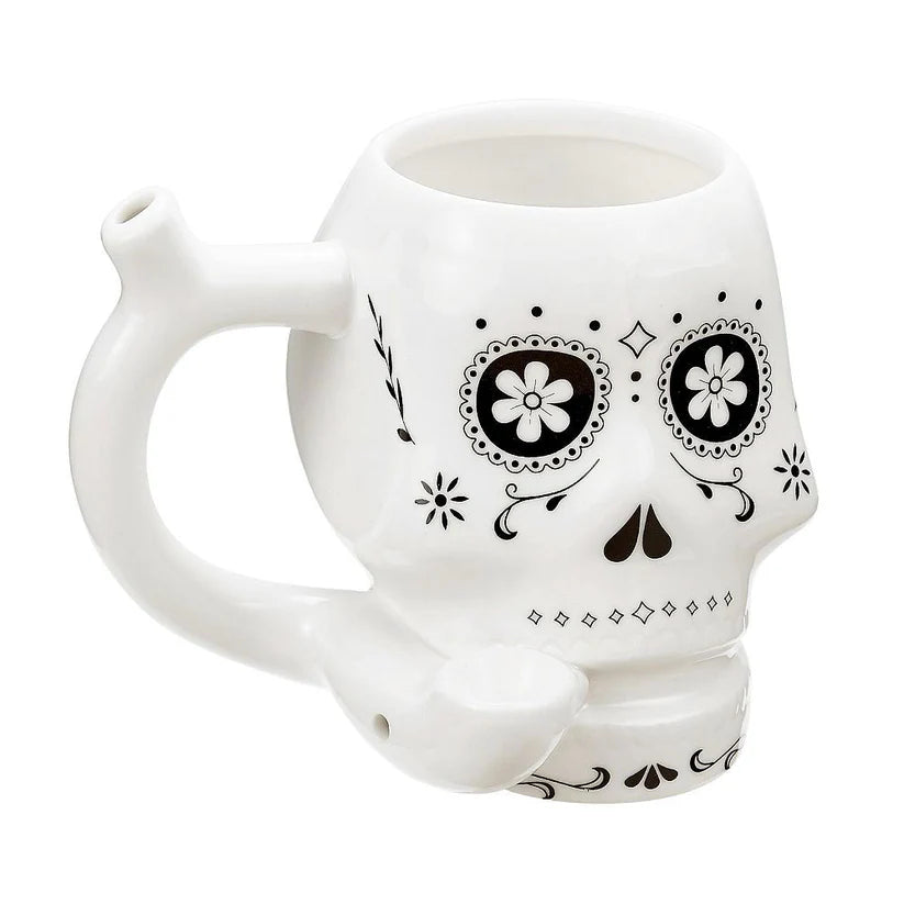 Sugar Skull Mug Pipe