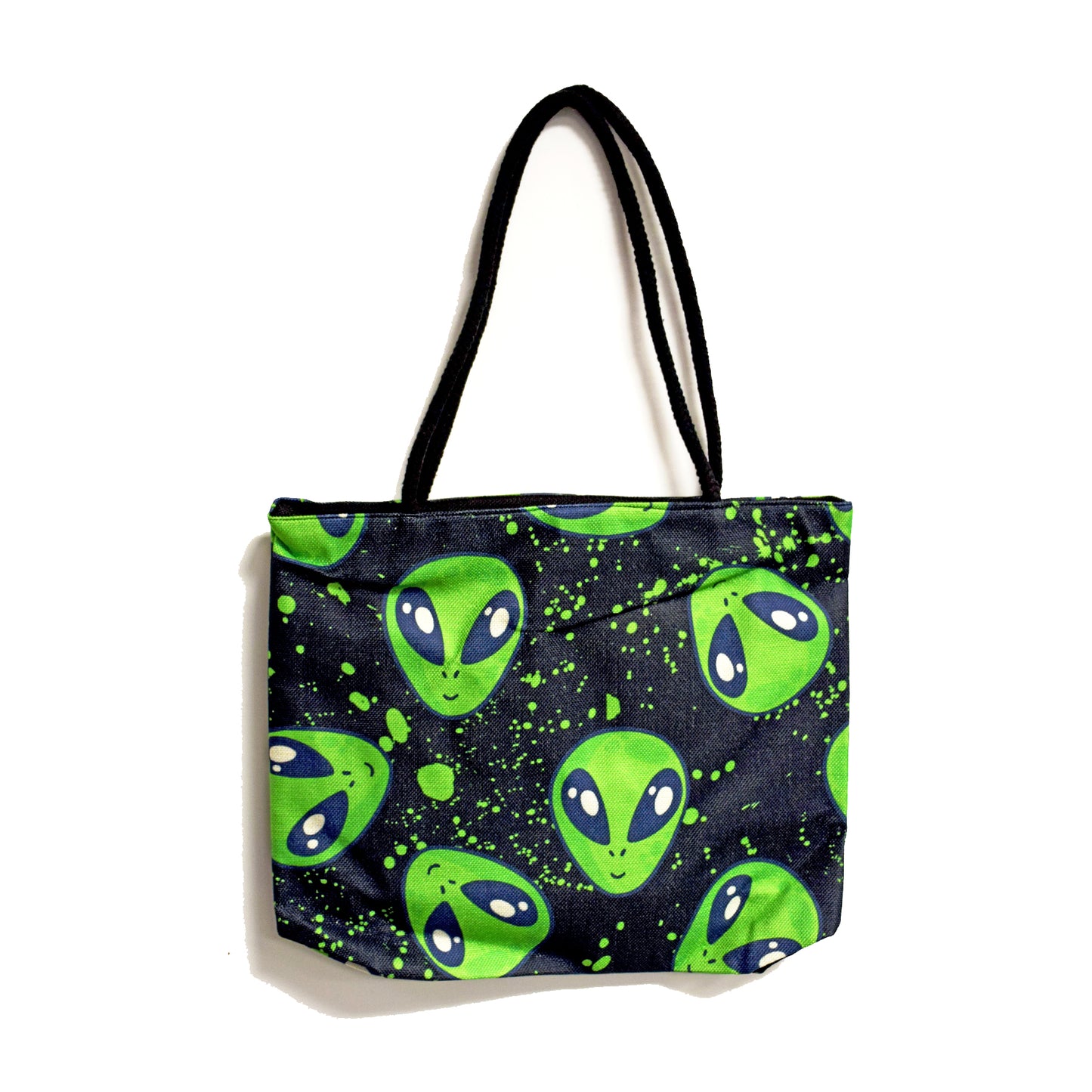 Alien Techno Jute Tote Bag