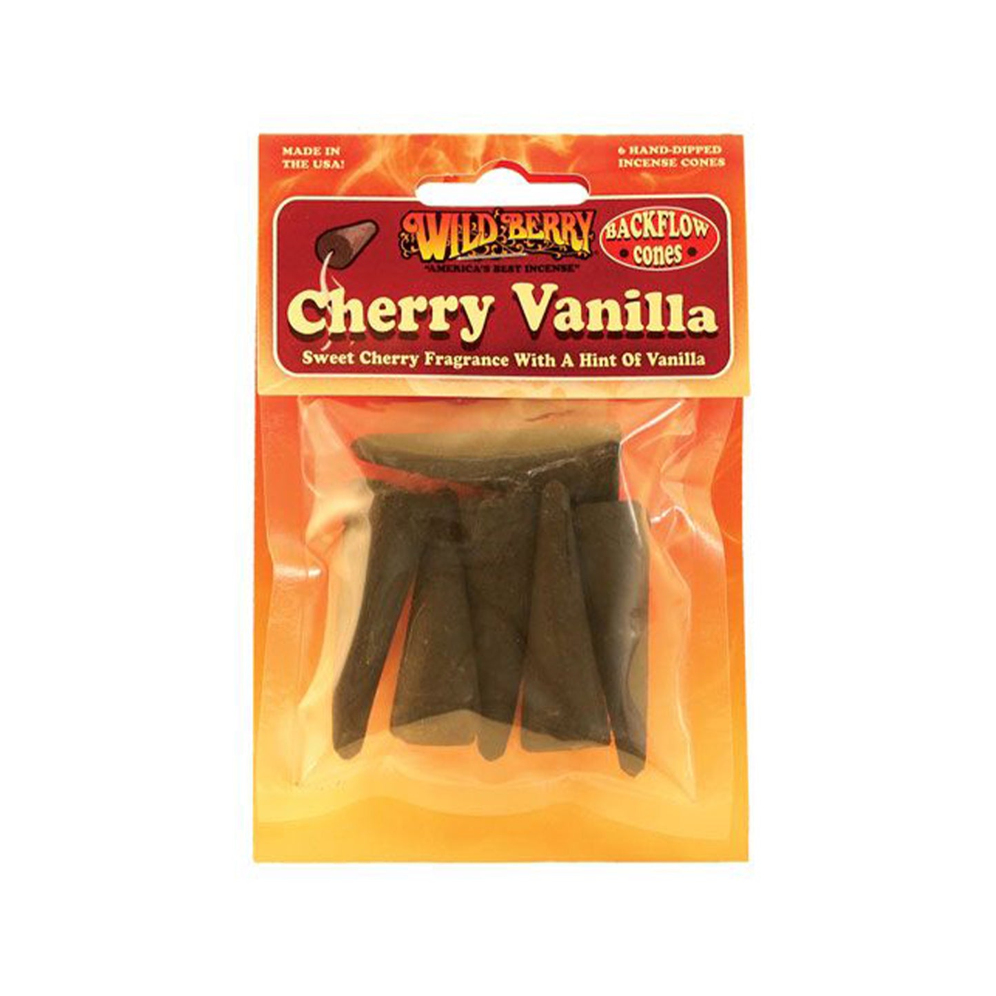 Cherry Vanilla Backflow Incense (Pack of 6)
