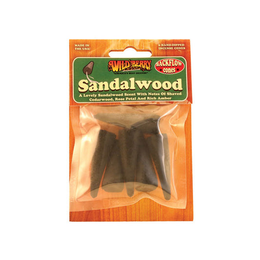 Sandalwood Backflow Incense (Pack of 6)