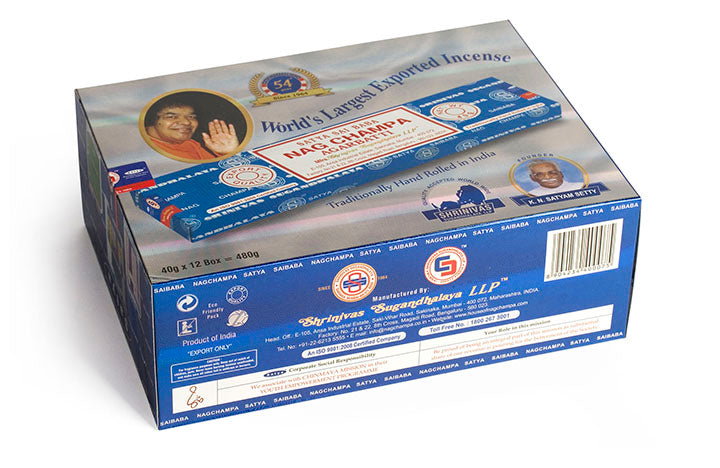 Nag Champa Incense (12 Packs of 40g)