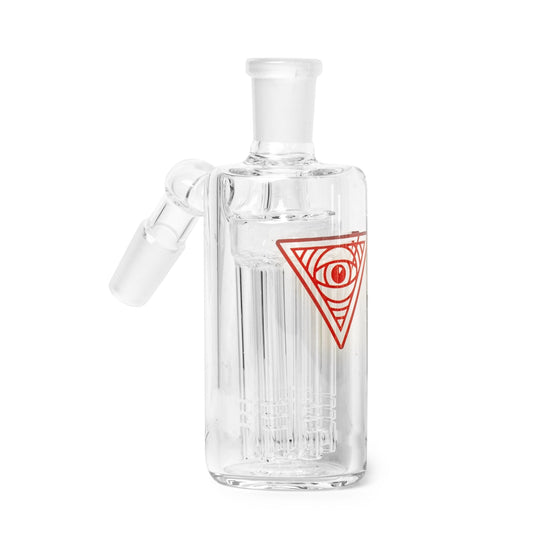 14mm 45 Degree Clear Ash Catcher W/6-Arm Tree Perc