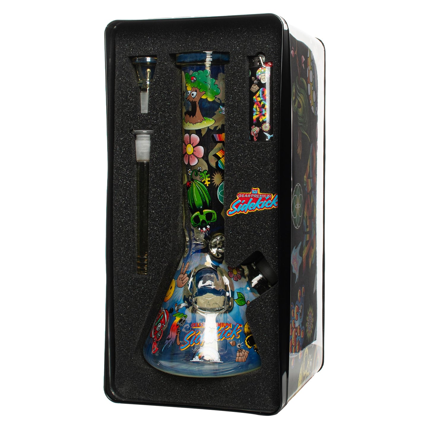 12" 7mm Thick Colour Changing Jerome Baker Sidekick Water Pipe