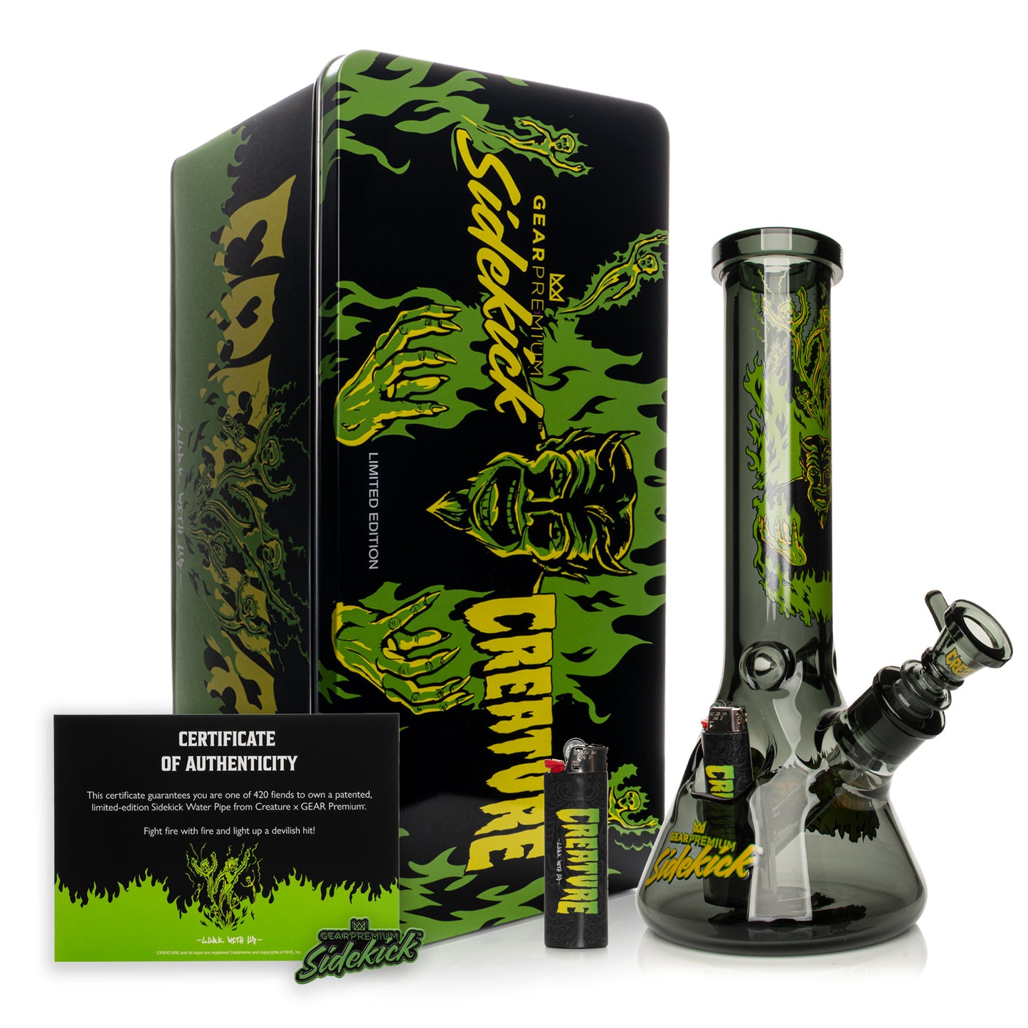 12" 7mm Thick Hell Sidekick Water Pipe (Limited Edition of 420)