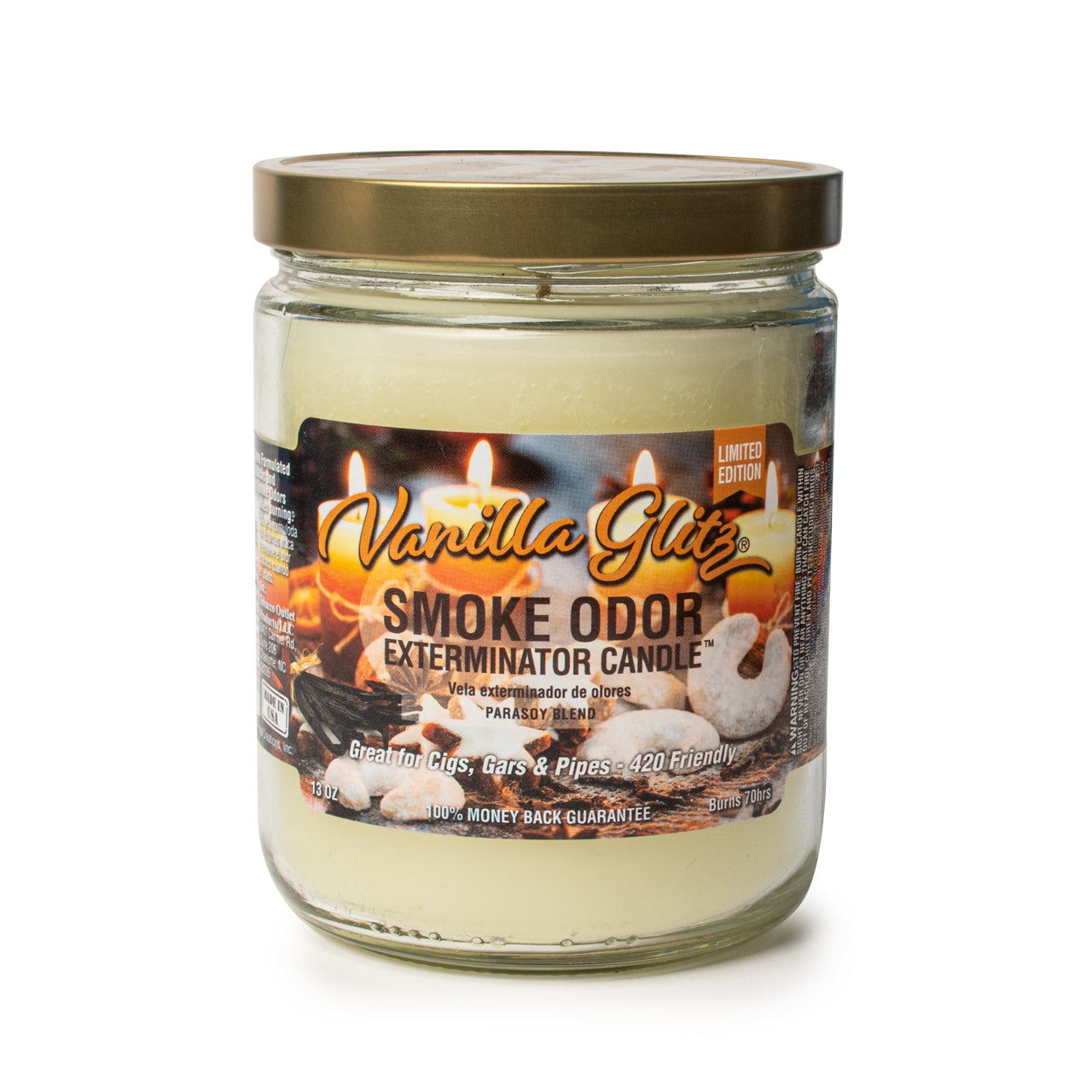 13oz Vanilla Glitz Candle