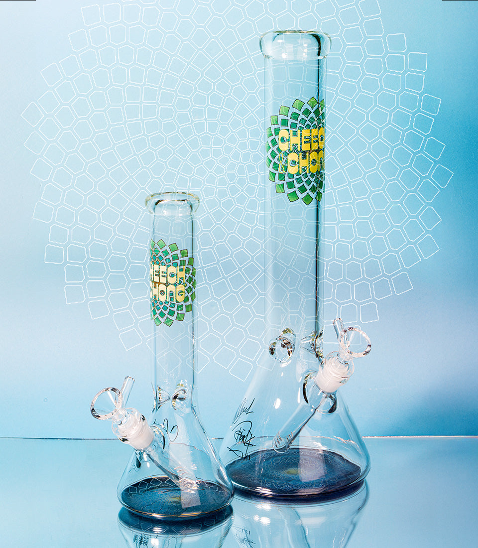 15" 7mm Thick Fibonacci Beaker Base Water Pipe