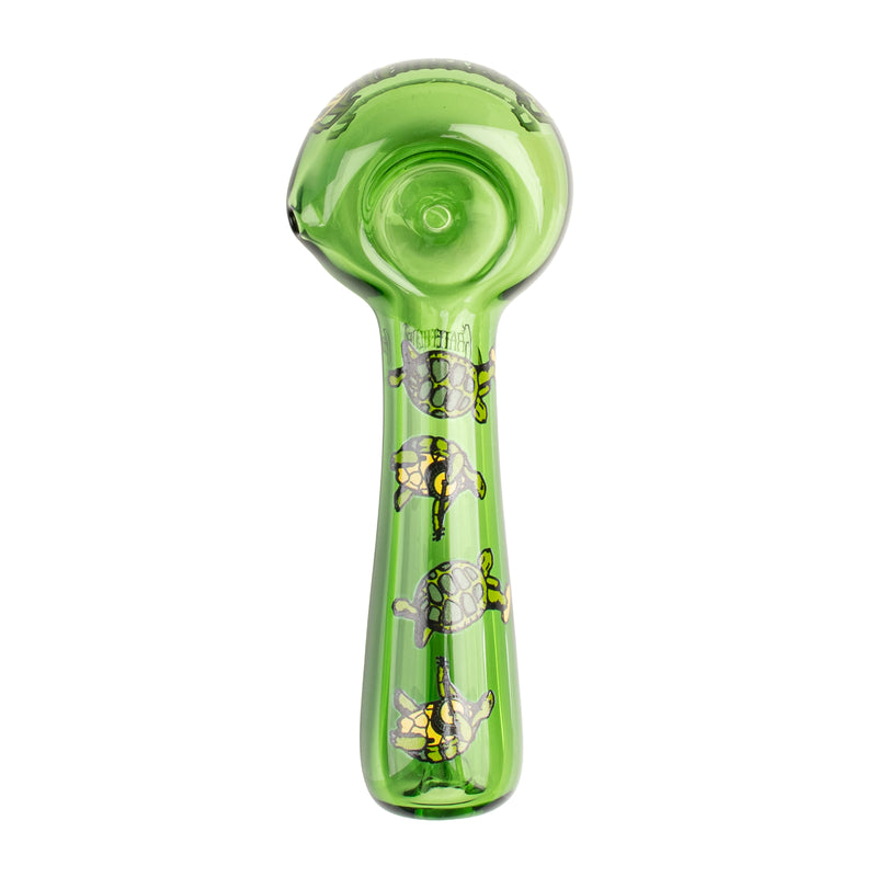 4.5" Green Terrapin Spoon Hand Pipe
