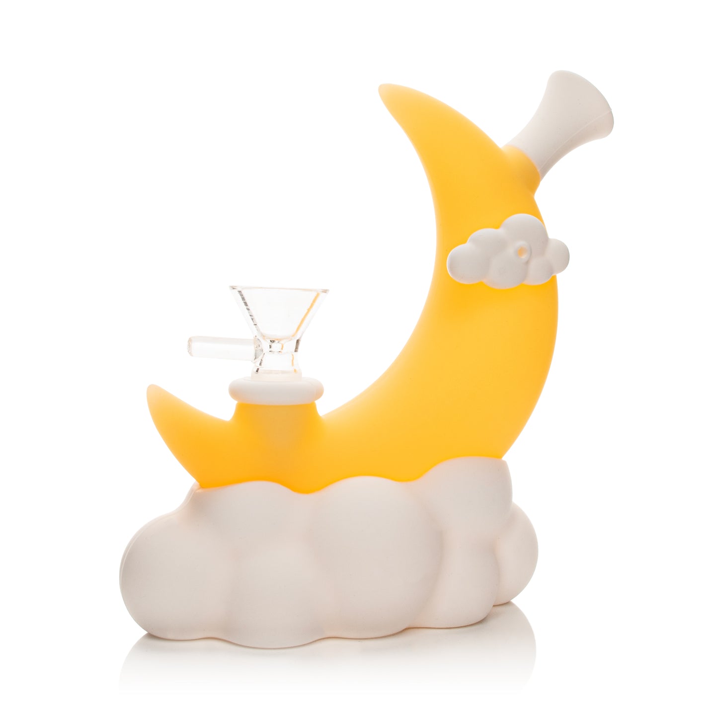 6.5" Glow-In-The-Dark Moon Water Pipe