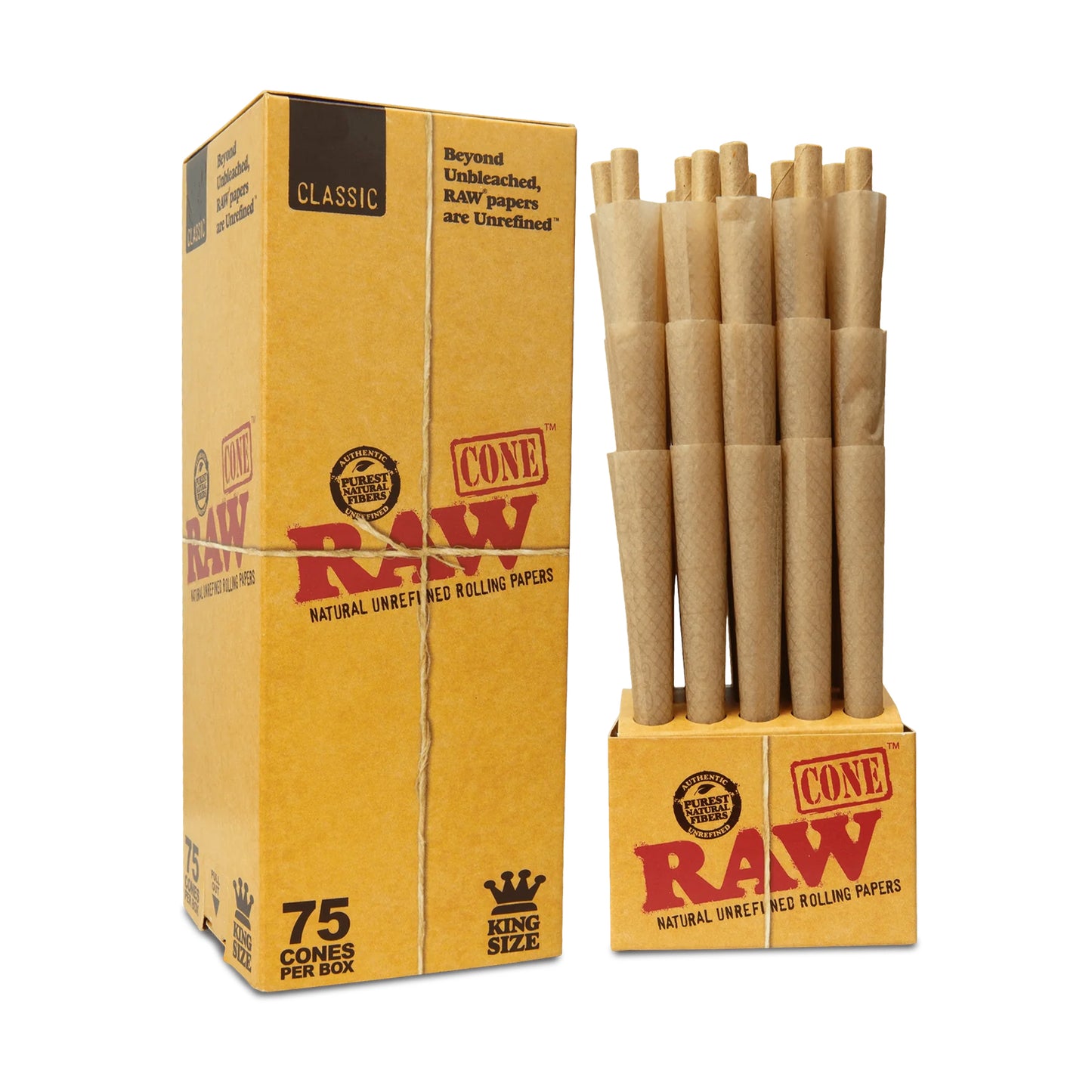 Classic Pre-Rolled King Size Cones (Pack of 75)