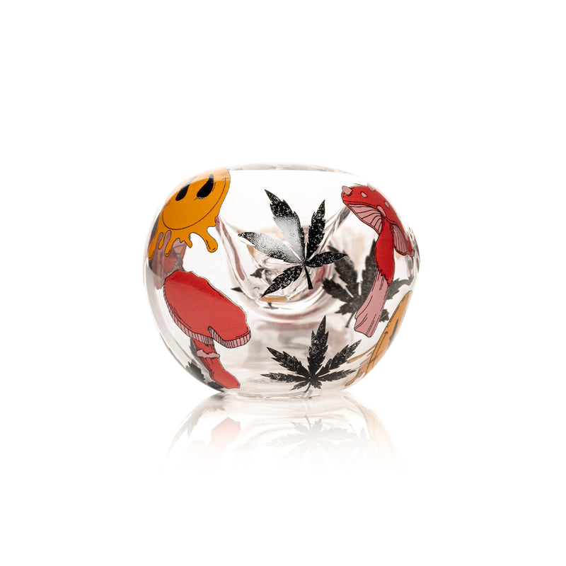 4.5" Smiley Shrooms Hand Pipe