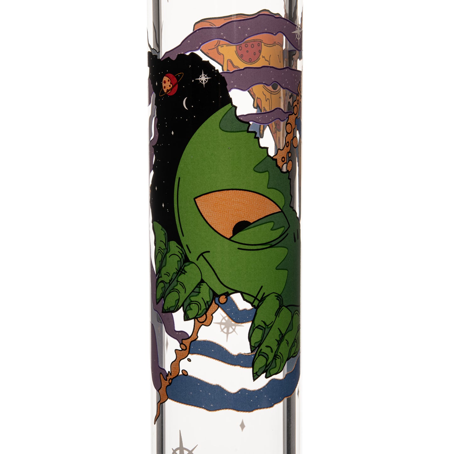 12" Pizza Alien Water Pipe