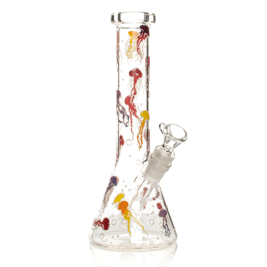 10" Jellyfish Glow-in-the-Dark Water Pipe