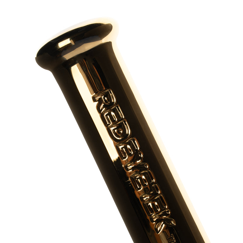 18" 24K Gold Terminator Hex Tube Water Pipe