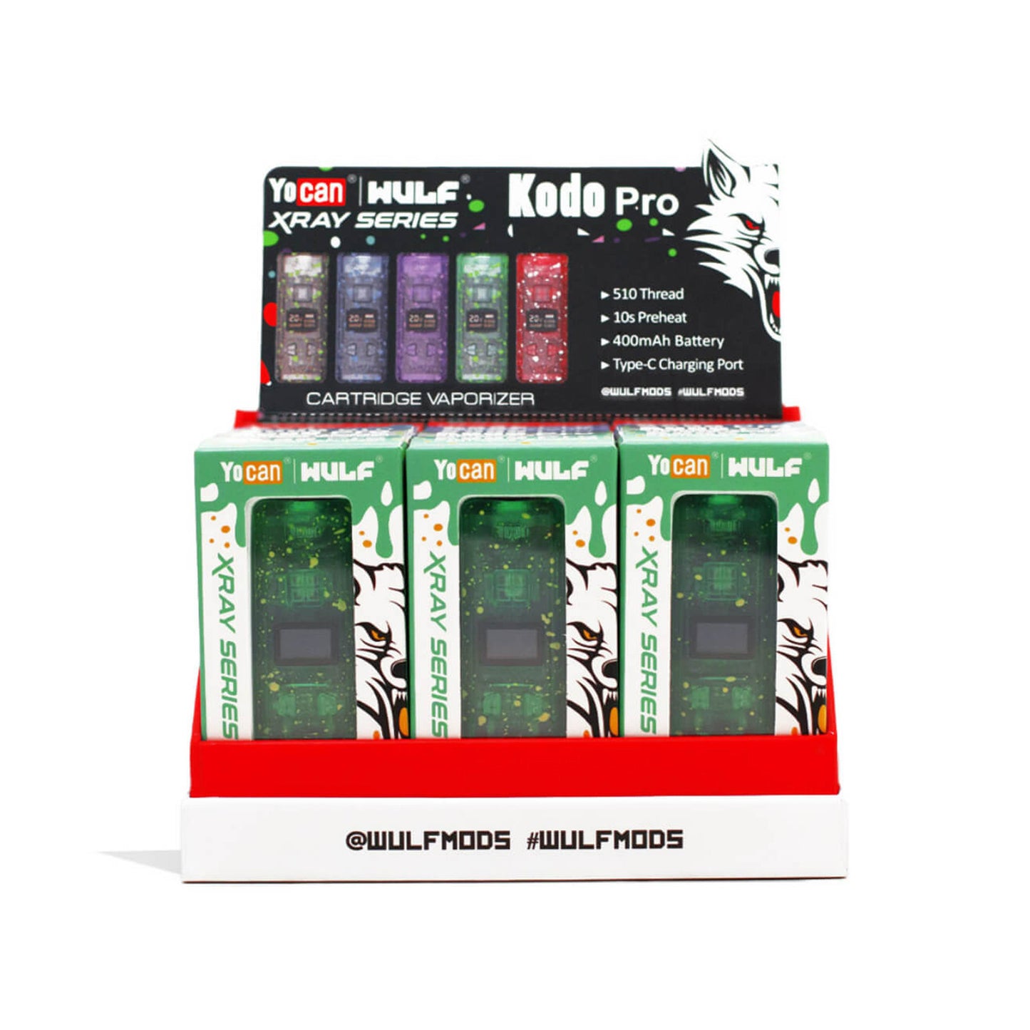 Kodo Pro X-Ray Cartridge Vaporizer (Display of 15)