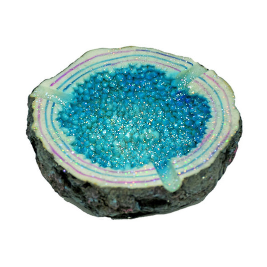 Blue Crystal Ashtray