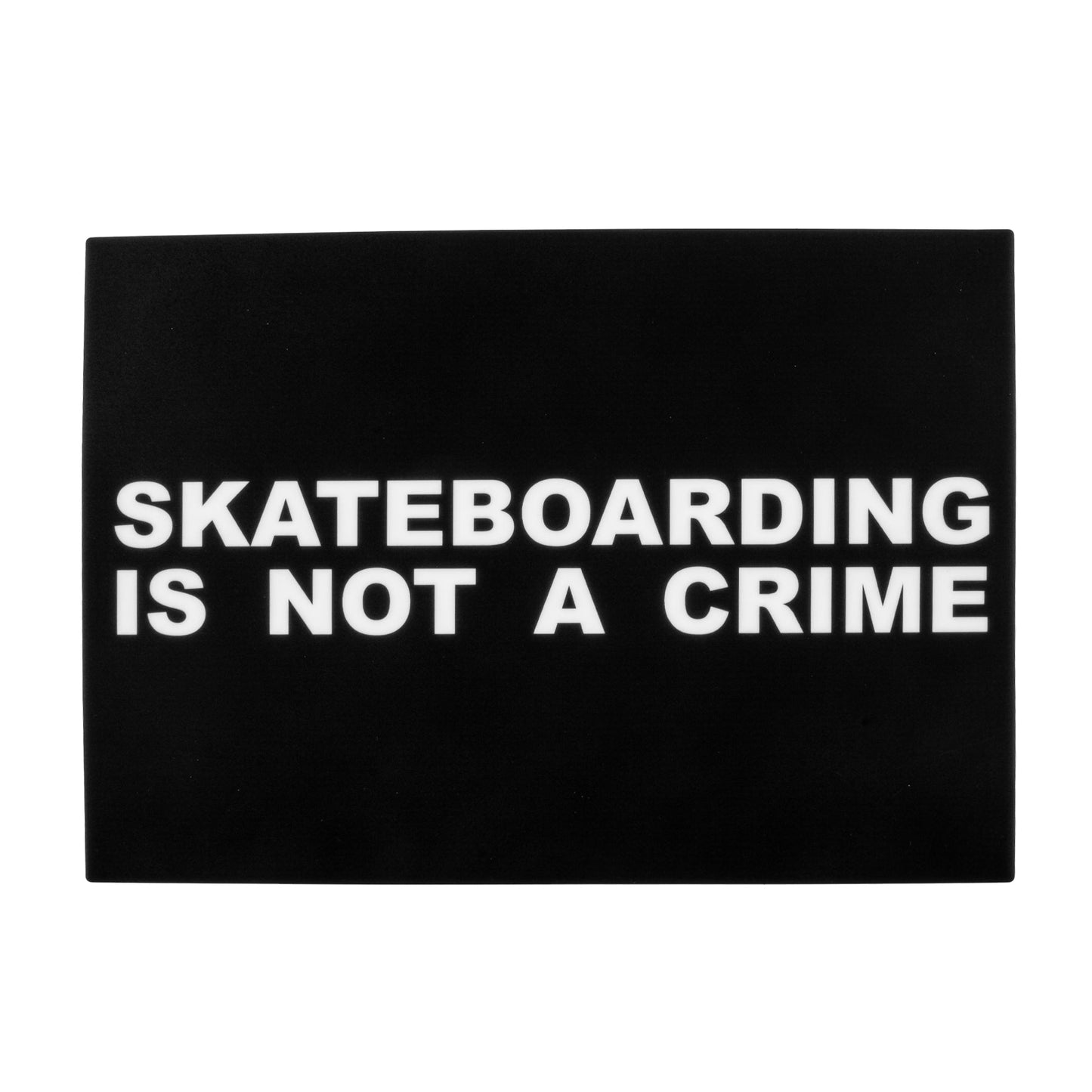 12" x 8.5" Skateboarding is Not a Crime Dab Mat