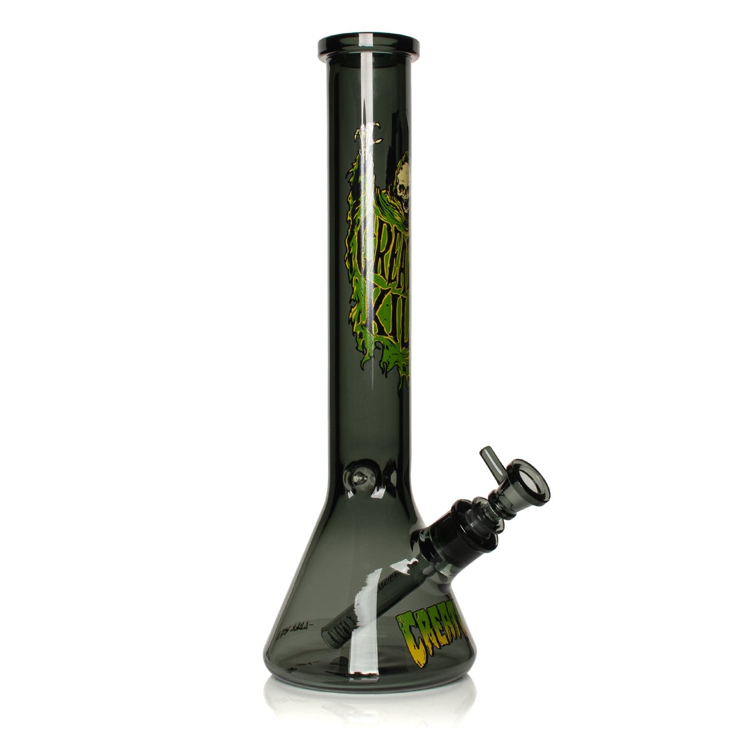 15" 7mm Thick Reaper Kills Beaker Base Water Pipe