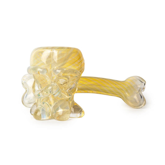 6.5" Skull & Bone Sidecar Hand Pipe