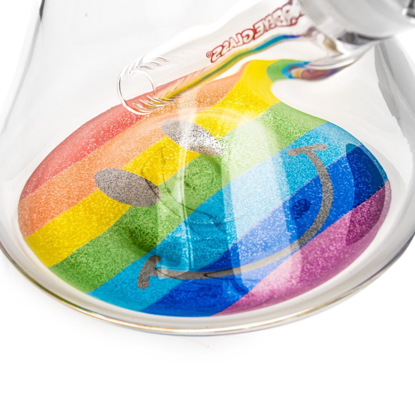 12" 7mm Thick Happy Pride Beaker Base Water Pipe