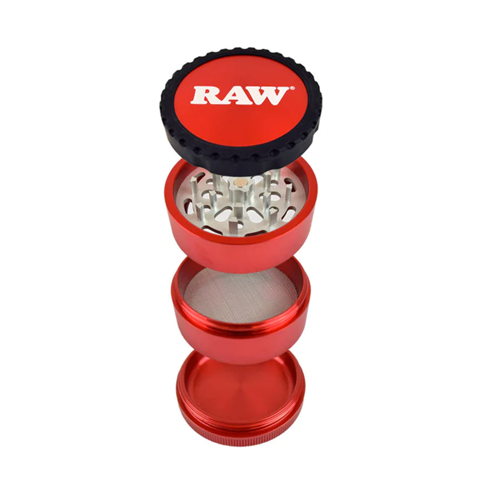 Red 4-Piece Life Grinder V3