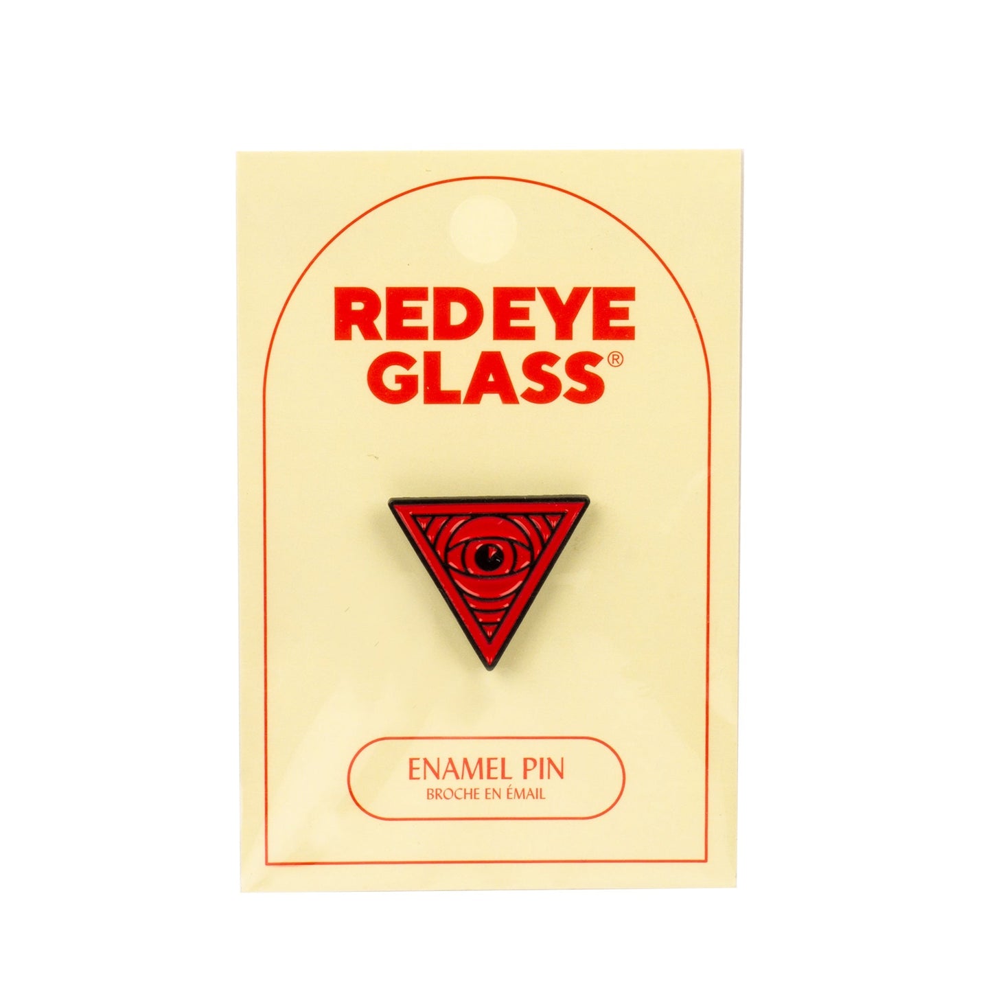 Red Eye Glass® Triangle Pin