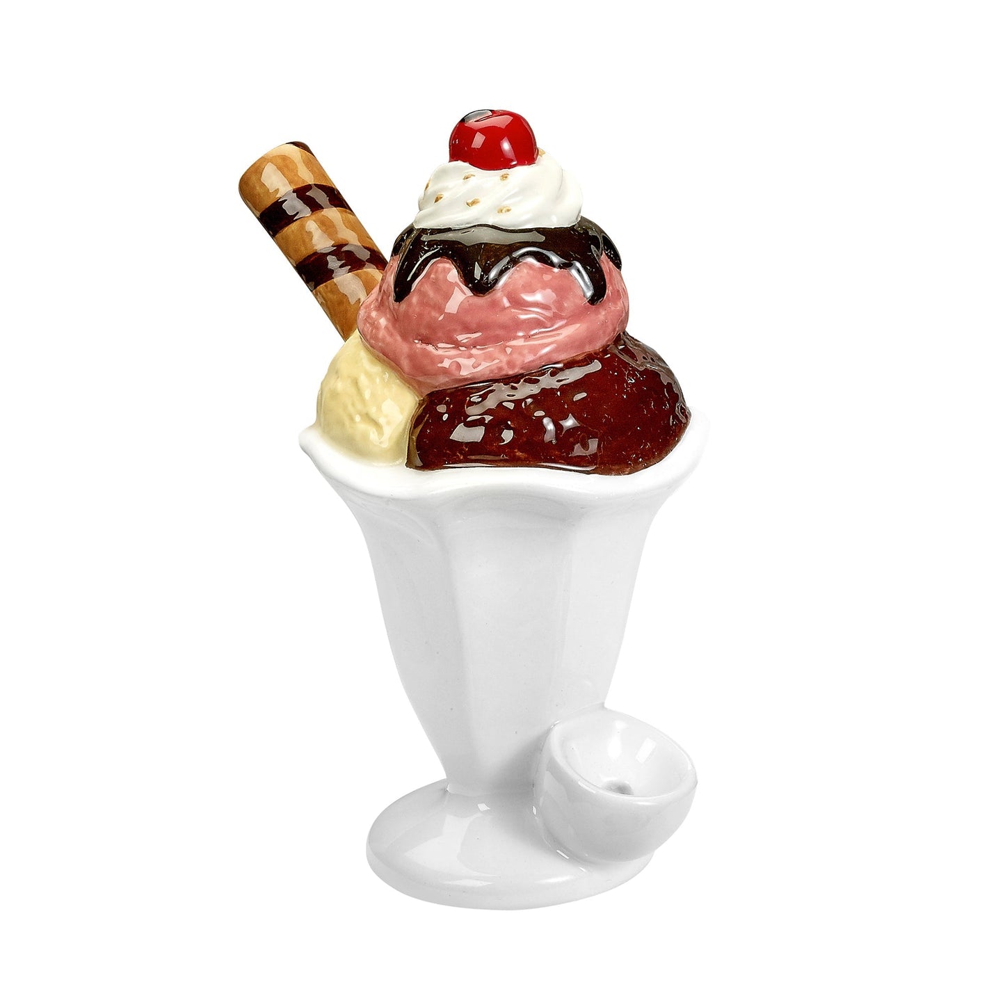 Ceramic Ice Cream Sundae Pipe