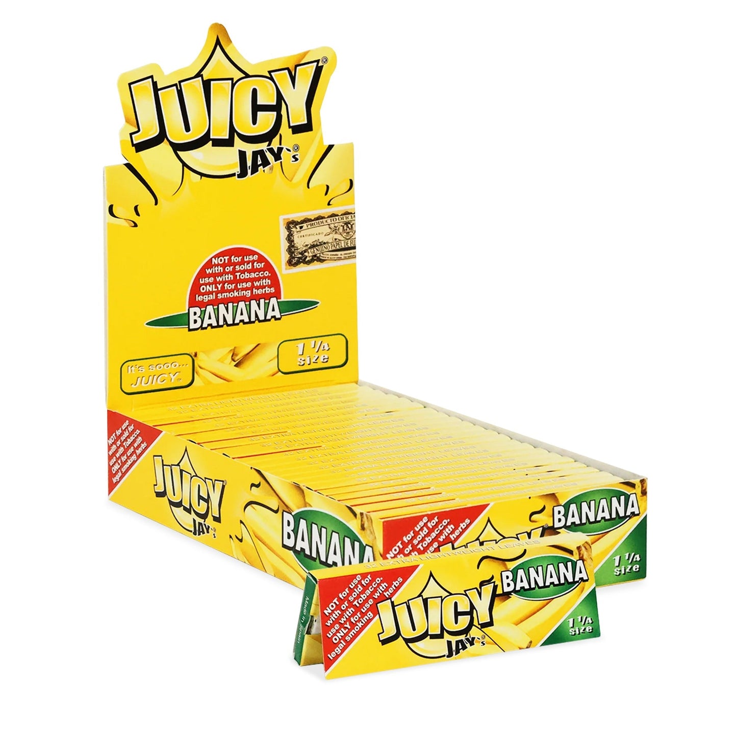 1¼ Banana Rolling Papers (Display of 24)