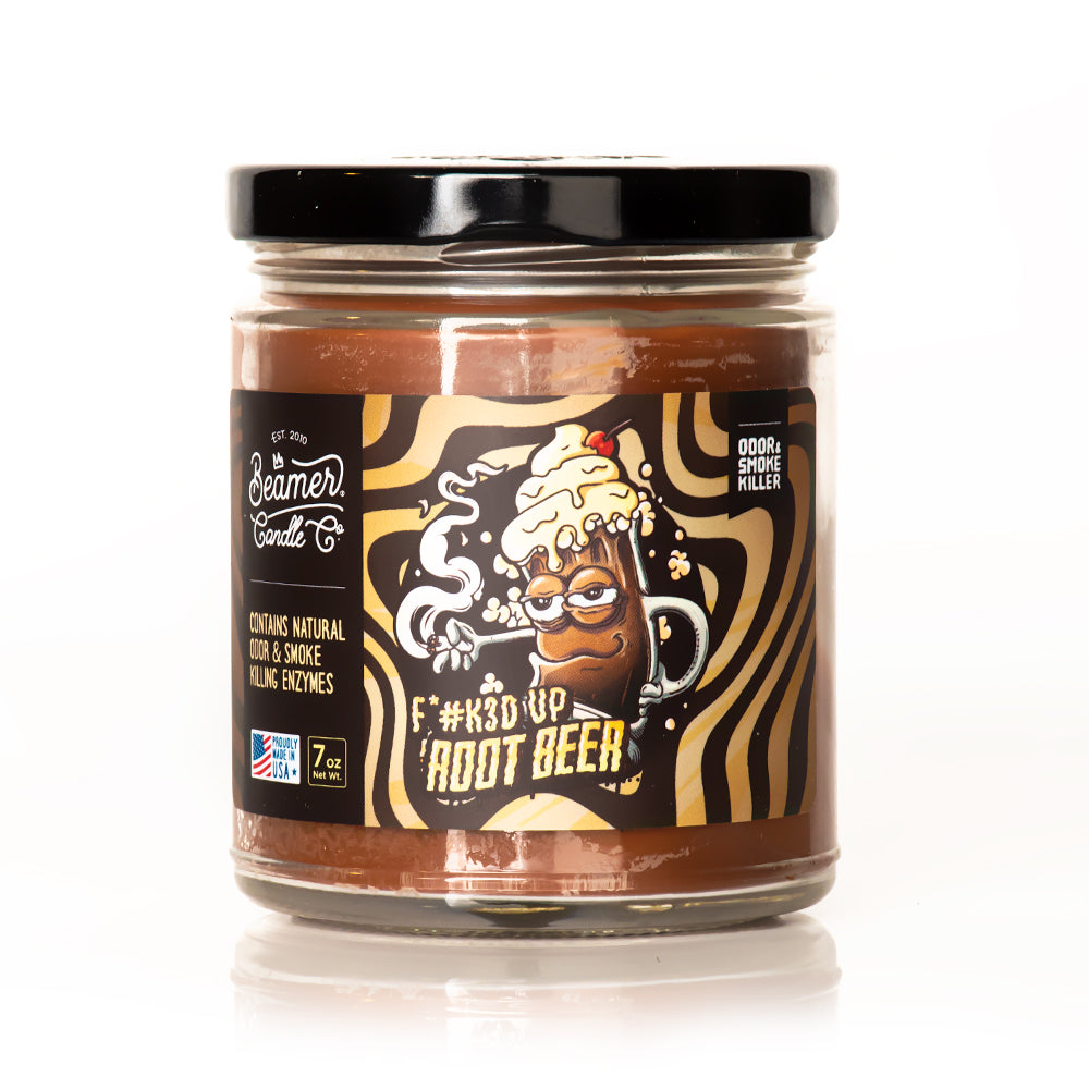 7oz F*#k3d Up Root Beer Candle