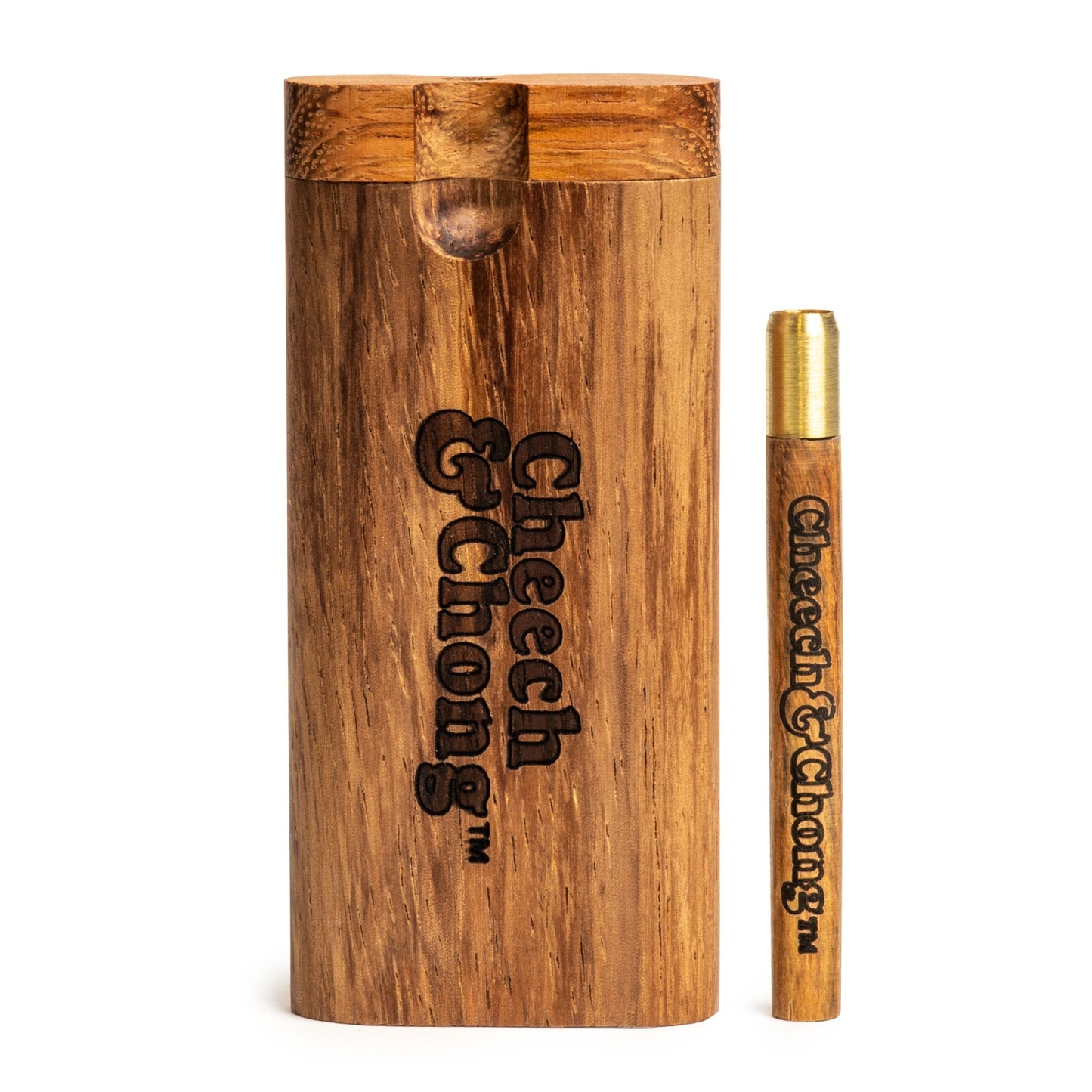 Cheech & Chong® Glass Regular Twist Dugout (Assorted Wood Grains)