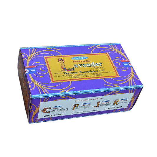 Natural Lavender Incense (12 Packs of 15g)