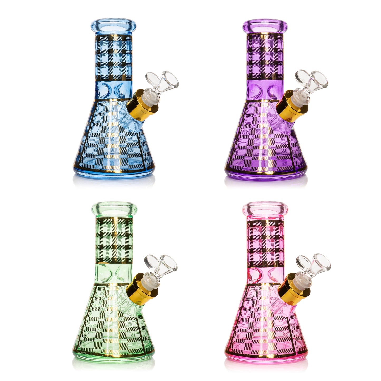 8" Gold Pattern Water Pipe Bundle