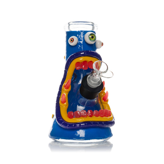 8" 7mm Thick Three-Eyed Monster Water Pipe