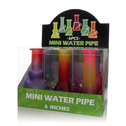 6" Matte Mini Water Pipe Set (Display of 6)