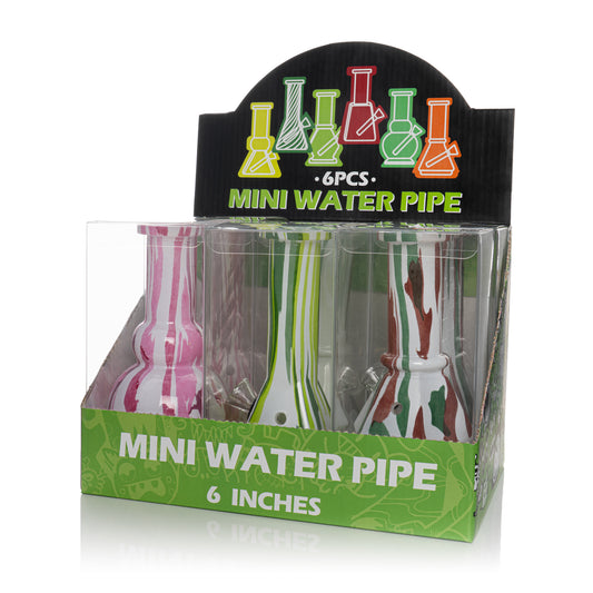 6" Mini Water Pipe Set (Display of 6)