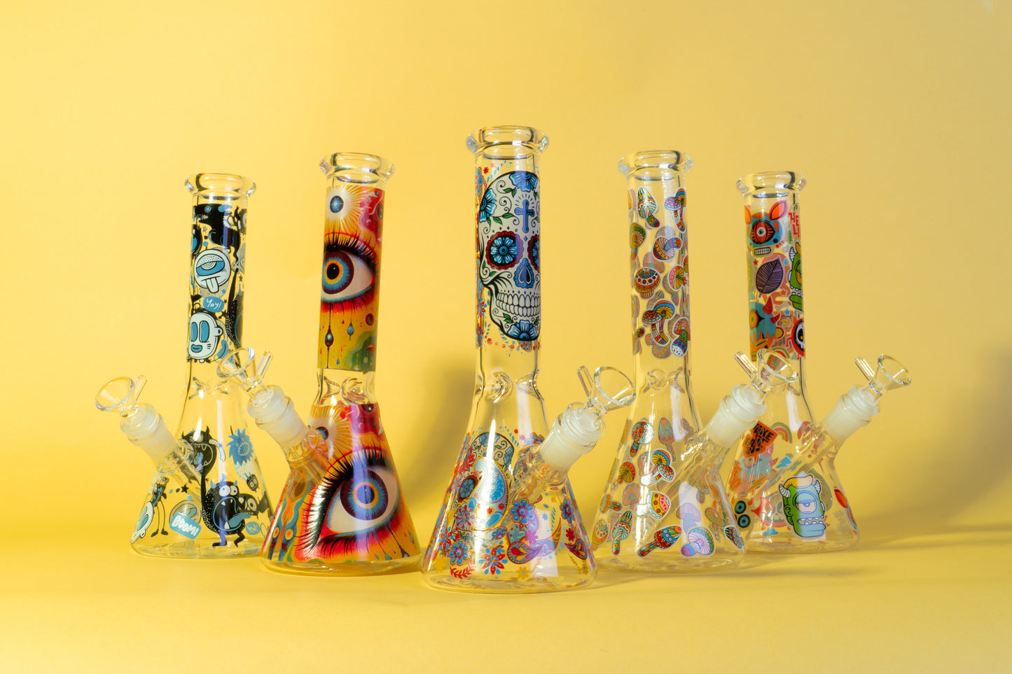 10" Faces Water Pipe (Assorted)