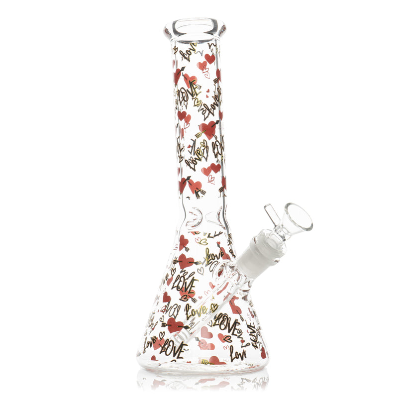 10" Hearts Water Pipe (Assorted)