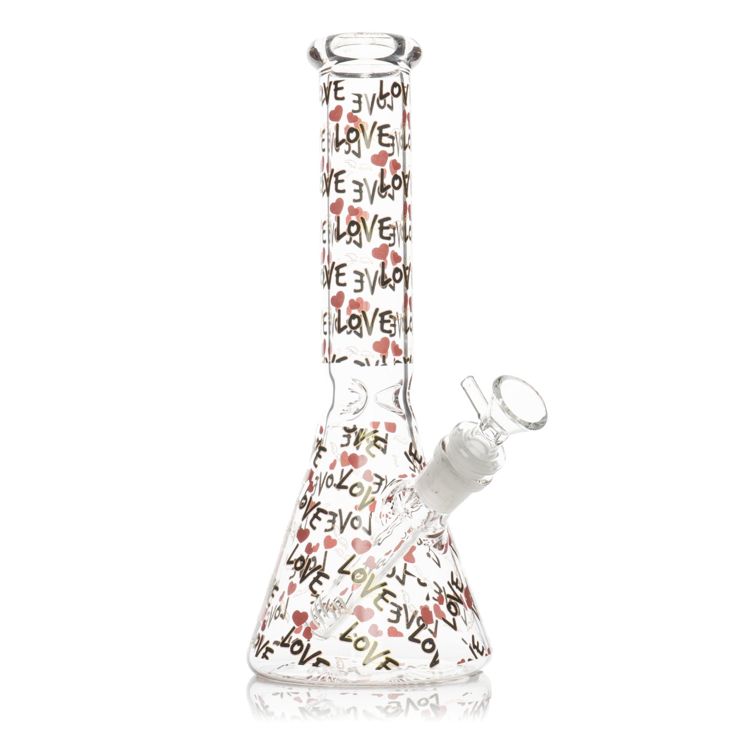 10" Hearts Water Pipe (Assorted)