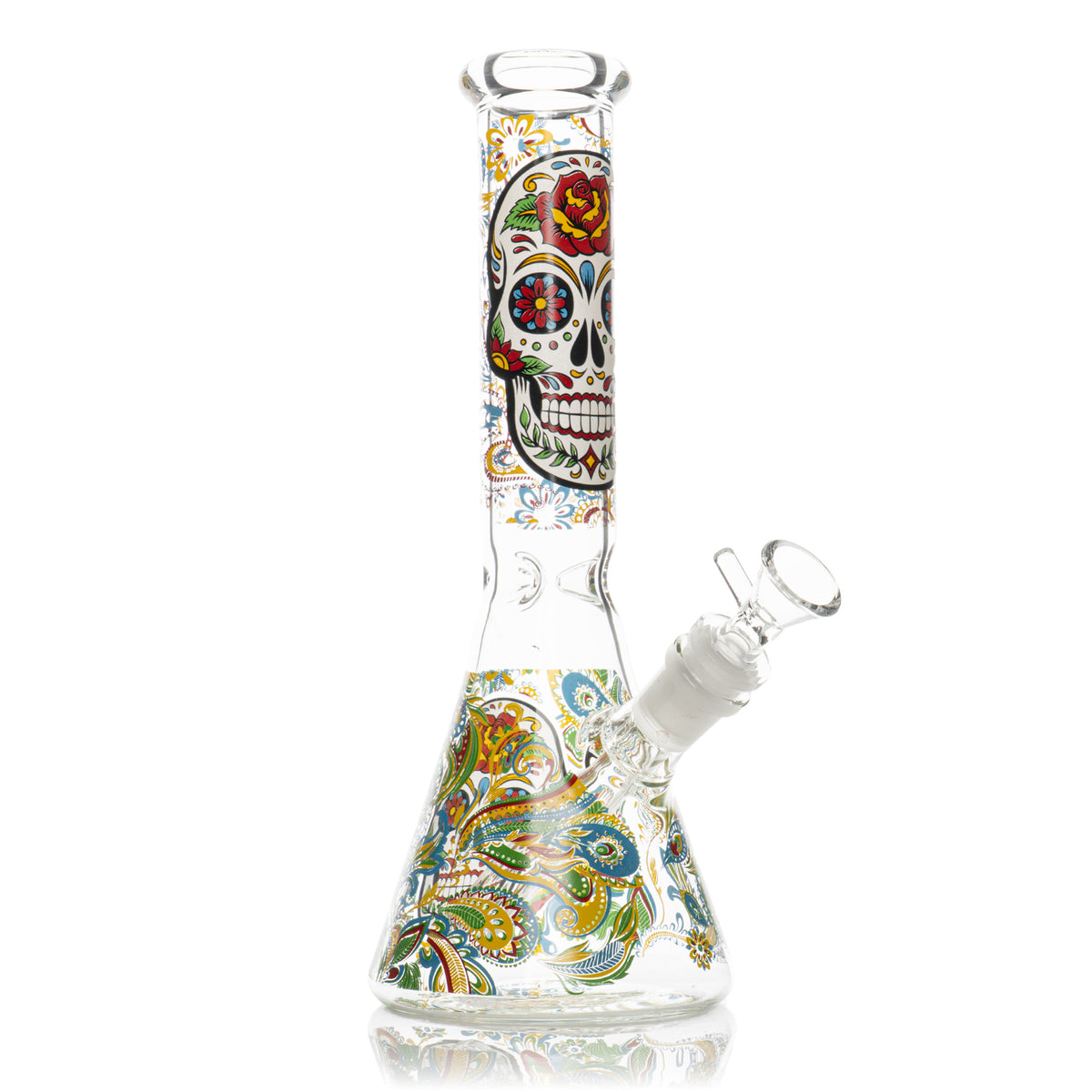 10" Sugar Skulls Water Pipe (Assorted)
