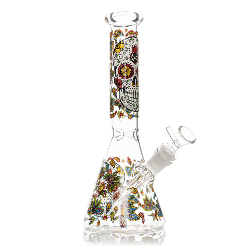 10" Sugar Skulls Water Pipe (Assorted)