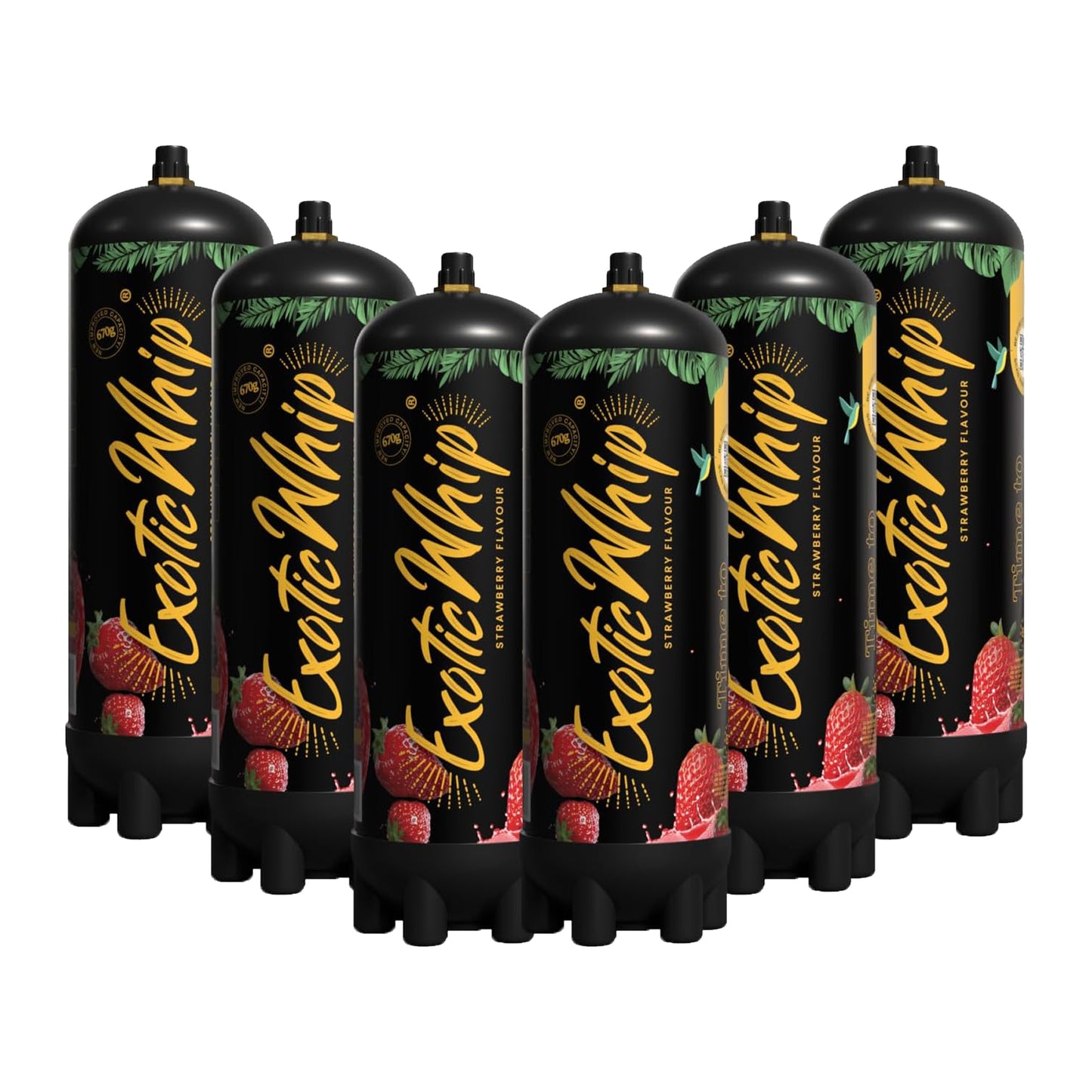 670g Strawberry Nitrous Oxide Cylinder (Case of 6)