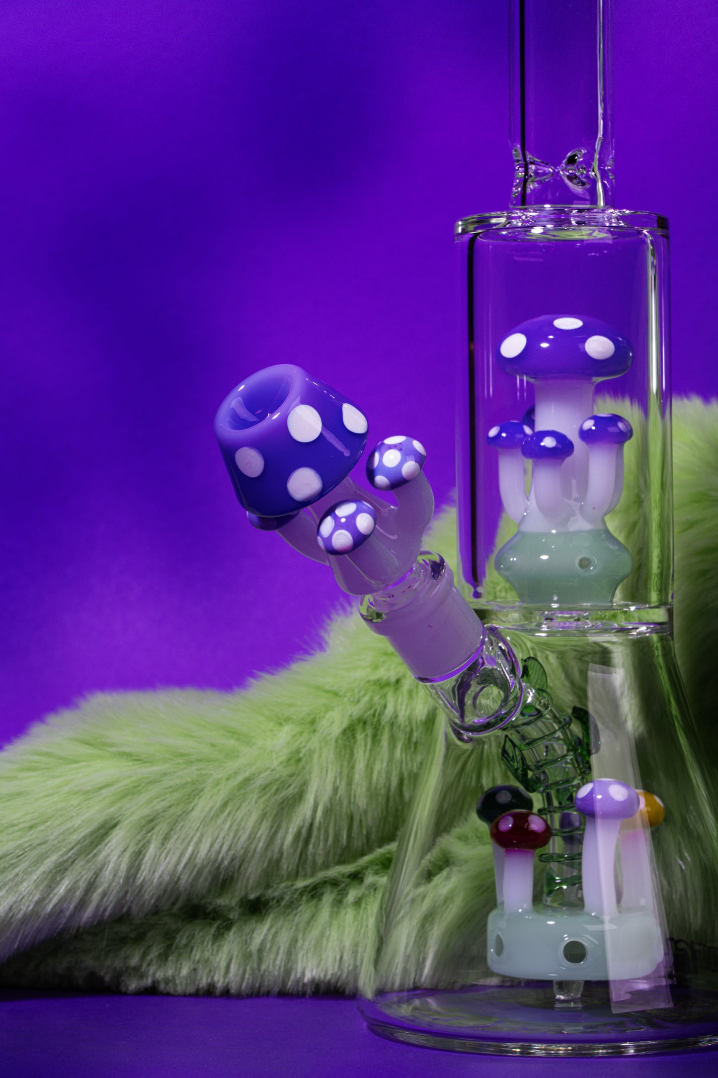 12" Amanita Dual Chamber Beaker Base Water Pipe